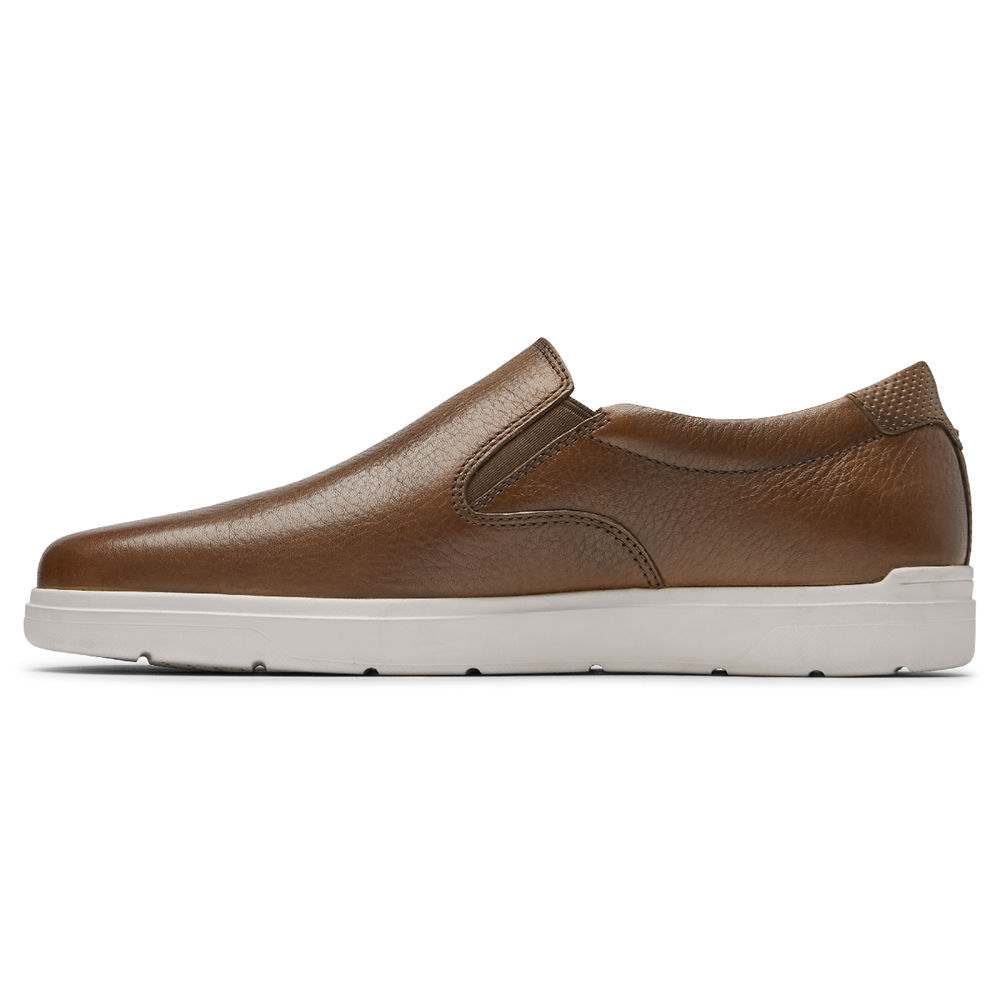 Tenis Rockport Homem Marrom - Total Motion Lite Slip-On - 03754GTRP